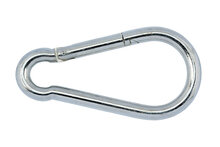 Karabinerhaken 80x8 mm DIN 5299 Form C, Stahl verzinkt