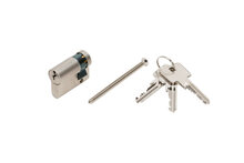 Profil-Halbzylinder NP - PRFLZYL-NP-H-6STI-VS-(NI)-30X10MM - Inhalt: 1 Stück