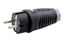 Schutzkontaktstecker mit Membrandichtung - STE-VOLLGUMMI-16A-250V - Inhalt: 1 Stück