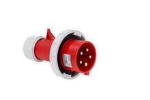 CEE-Stecker 400 V, 6 H - STE-CEE-ROT-5PLG-32A-400V-IP67 - Inhalt: 1 Stück