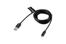 Daten- und Ladekabel, Lightning Nylon USB - LADEKBL-F.LGHTNG-NYL-200CM - Inhalt: 1 Stück