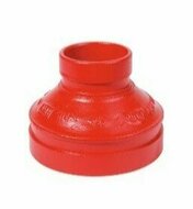 Reduzierstück, RAL3000 rot, DN150/125, (168,3x139,7mm)