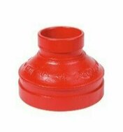 Reduzierstück, RAL3000 rot, DN200/125, (219,1x139,7mm)