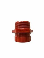 Adapternippel Nut / Gewinde rot, 48,3mm x 11/2"