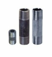 Rohrnippel Nr. 23, 1 1/4" x 150mm, schwarz