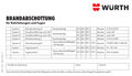 Kennzeichnungsschild Brandabschottung 14 x 8 für Kabel und elektrische Leitungen