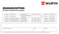 Kennzeichnungsschild Brandabschottung 14 x 8 für Kabel und elektrische Leitungen