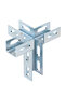 VARIFIX®  Schienenverbinder 4D mit Langloch in geschlossenem Profil