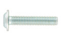 Schraube abgeflachter Halbrundkopf und Bund mit Innensechsrund M10 x 30