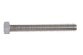 Sechskantschraube mit Gewinde bis Kopf M10 x 30 DIN 933, Edelstahl A2, blank