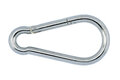 Karabinerhaken 80x8 mm DIN 5299 Form C, Stahl verzinkt